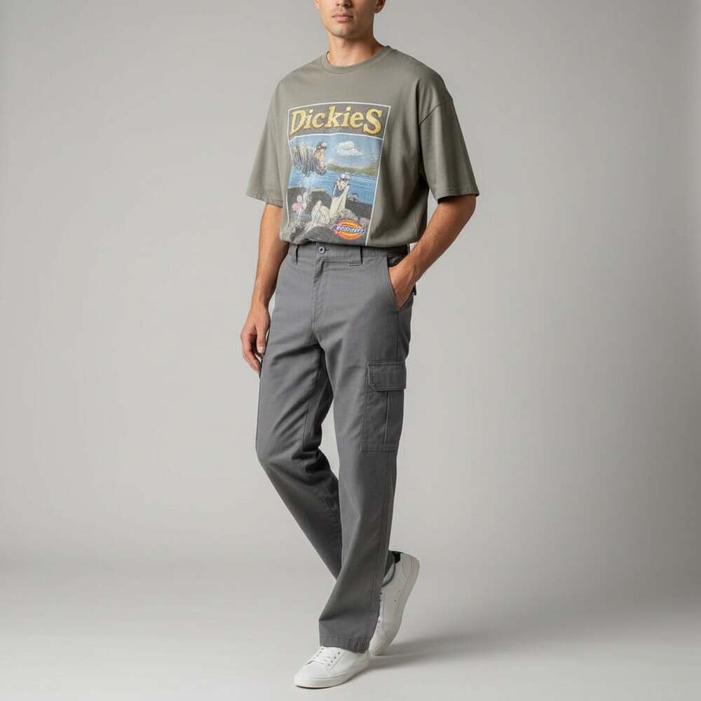 Dickies WP595 Regular Straight Cargo Pants Men's 30x30 Gravel Gray
